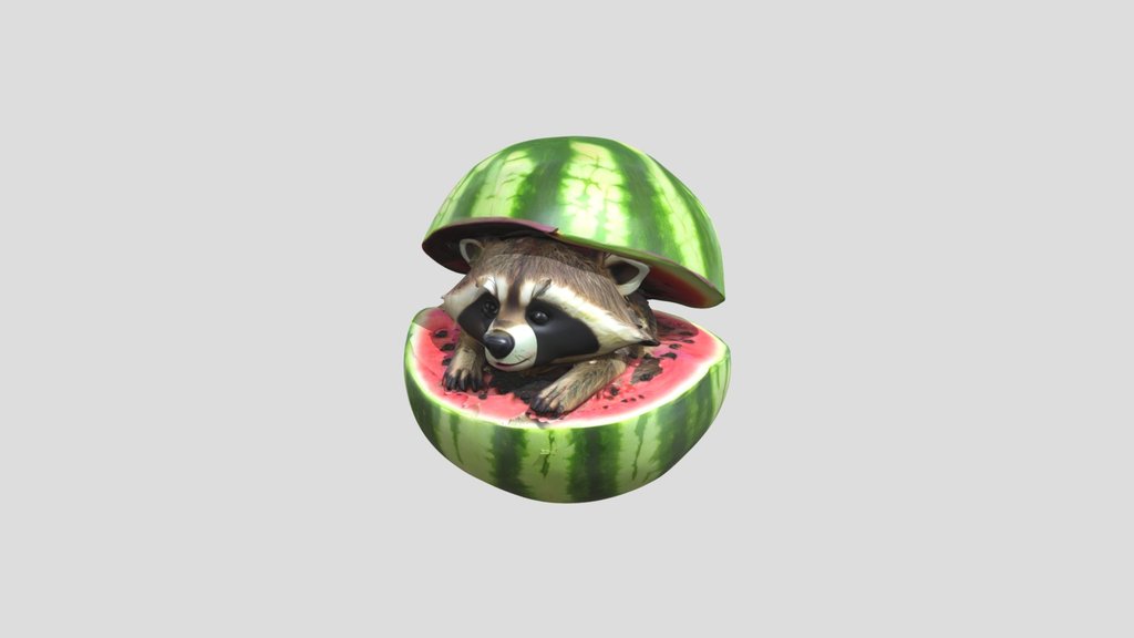 Raccooni Watermelunni