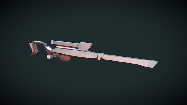 Future Sniper Gun 3D Model
