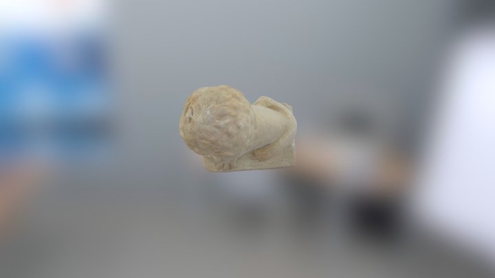 roman marble lion 3D Model