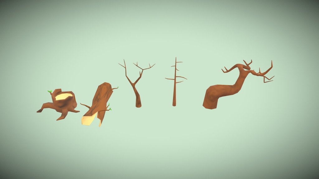 Stylised Low Poly Tree Pack