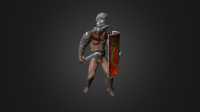 Gladiator Murmillo 3D Model