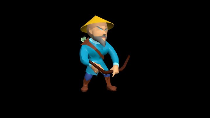 Archer, Bowman, Hunter 3D Model