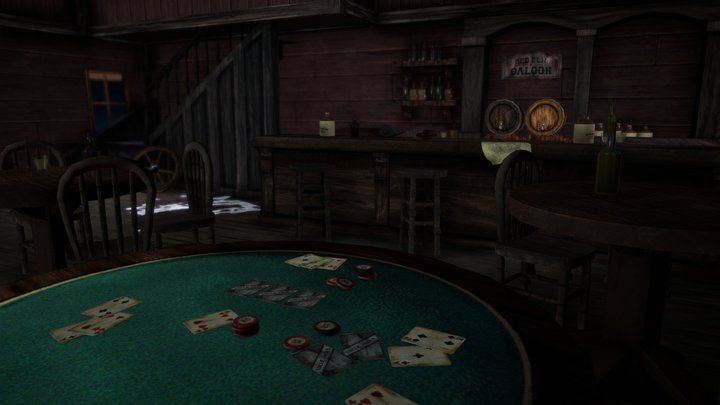 Wild West Saloon 3D Model
