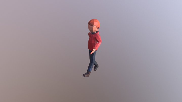 Moving Character 3D Model