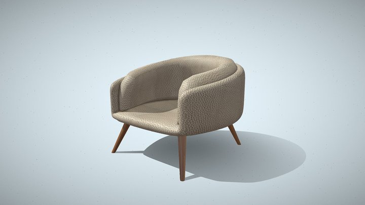 Cadeira de Couro. (leather chair) 3D Model