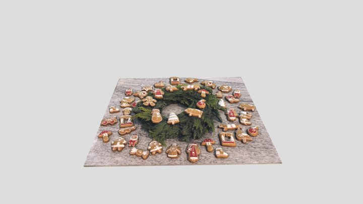X-mas wreath 3D Model
