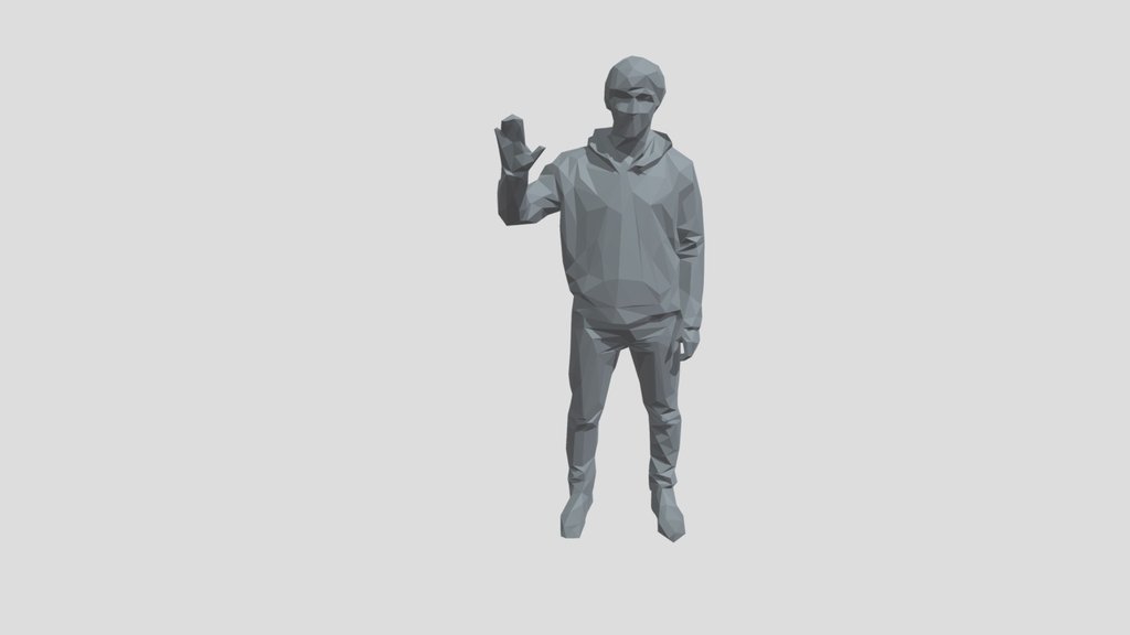 Lowpoly Male Greets