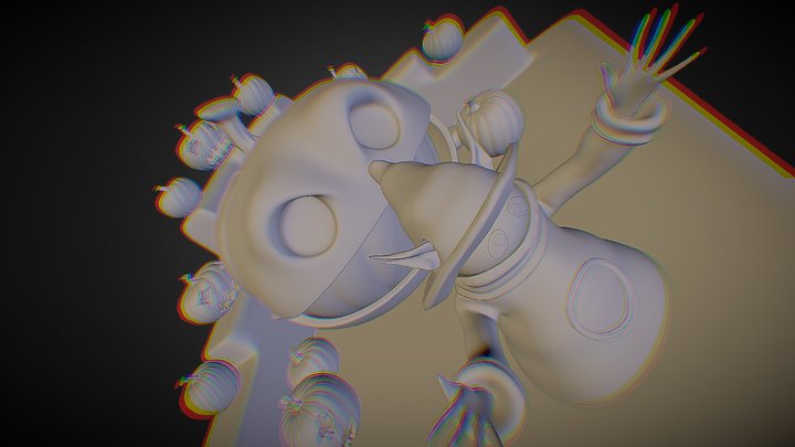Pac 'O' Lantern 3D Model