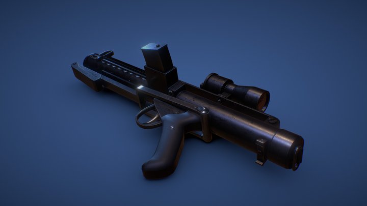 E-11 Blaster Rifle 3D Model