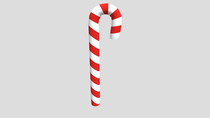 Candy Cane 3D Model
