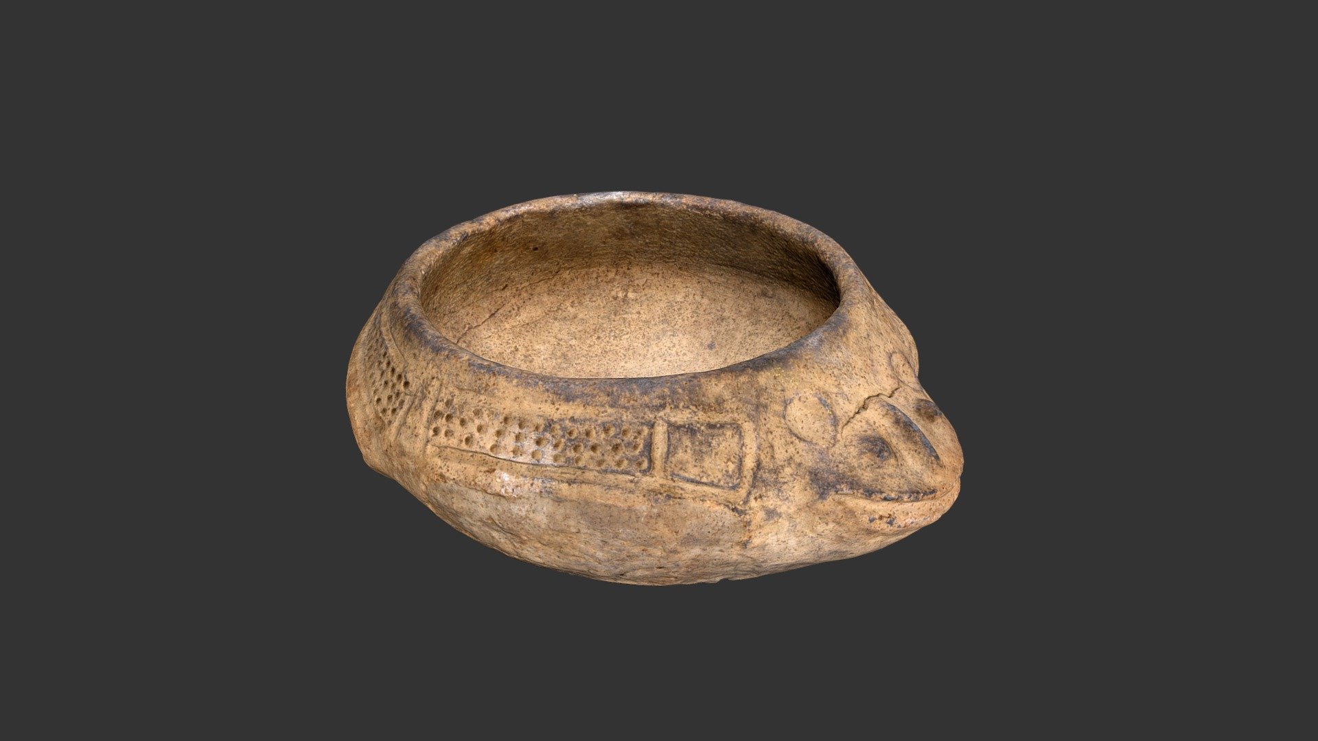 Frog Effigy Bowl (2323a13)