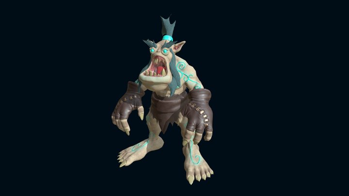 Ghoul teal 3D Model