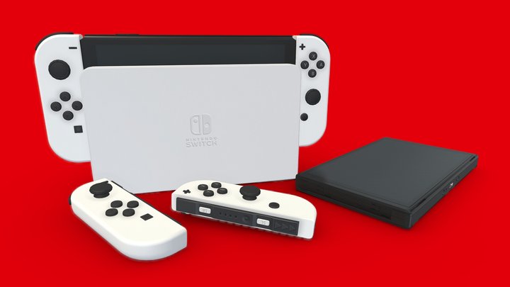 Nintendo Switch OLED 3D Model