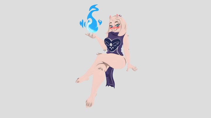 Mystical Flame Keeper Toriel 3D Model