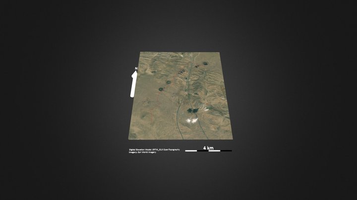 乌兰哈达火山群 – Modèle 3D gratuit STL