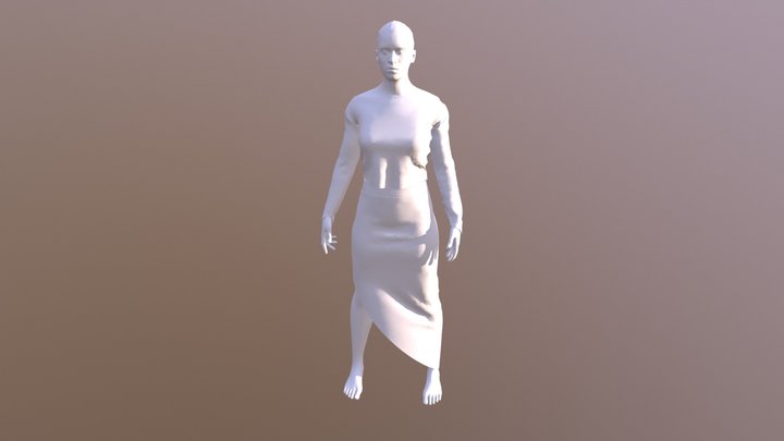 Girl2018 Dress 3D Model