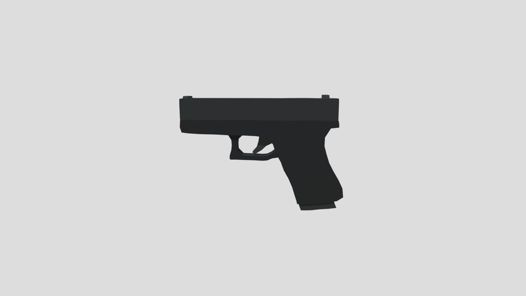 Glock 19 Low Poly 3d Model Remake