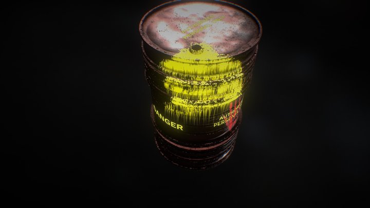 Radioactive Barrel 3D Model