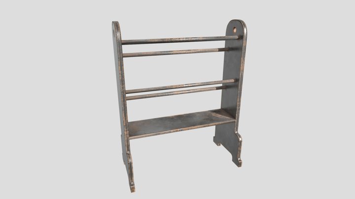Model of Victorian Shoe Rack 3D Model