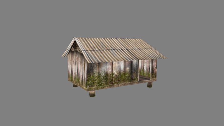 Vietnam hut 2 3D Model