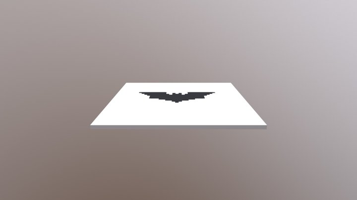 Batman Logo 3D Model