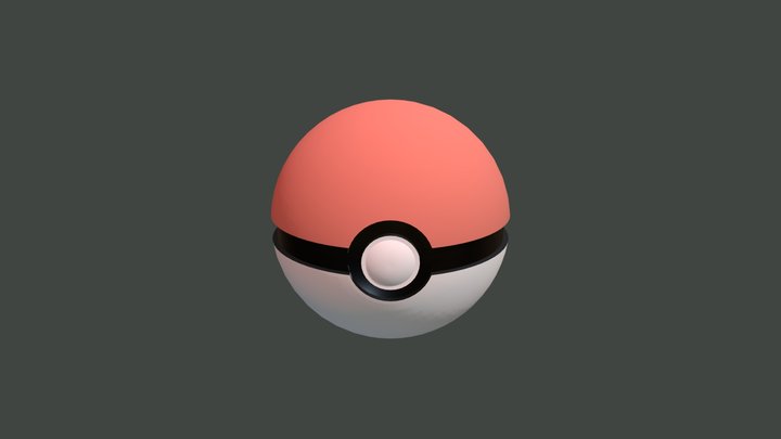 Pokeball 3D Model
