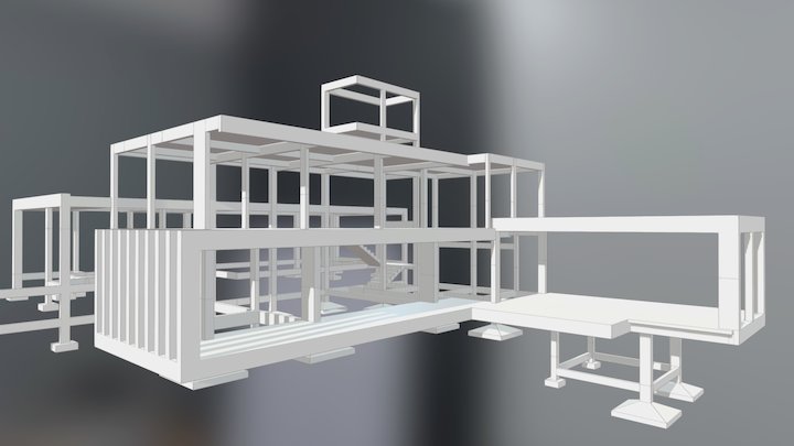 Estrutural de residencia 1 3D Model