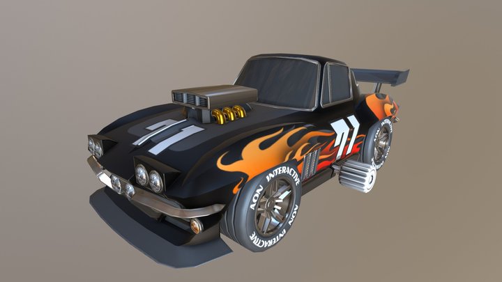 Toy Concept Car 3D Model
