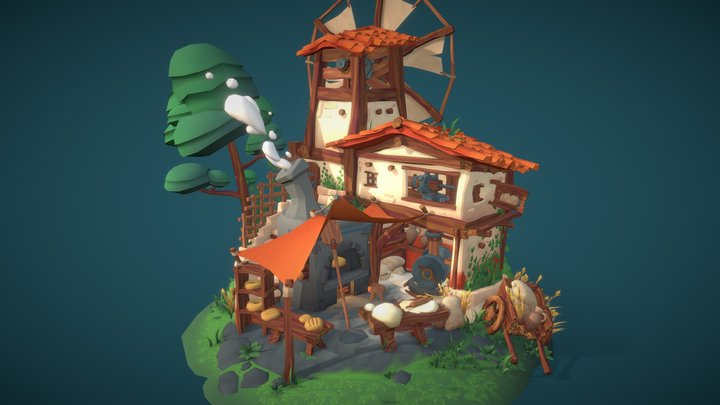 DAE Villages | Ancient Greek Bakery 3D Model