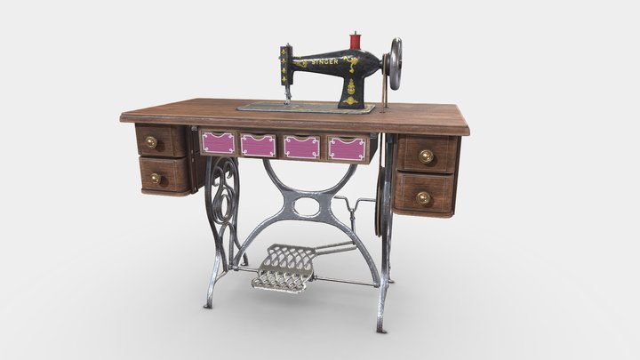Singer Sewing Machine 3D Model