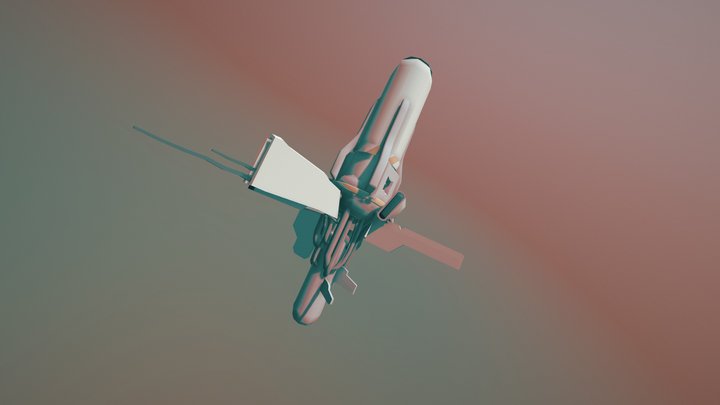 Daily draft - spase cannon 3D Model