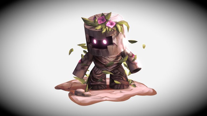 Lil Wood Golem 3D Model