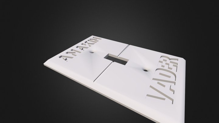 Vader Switch Plate- Anakin Edition 3D Model