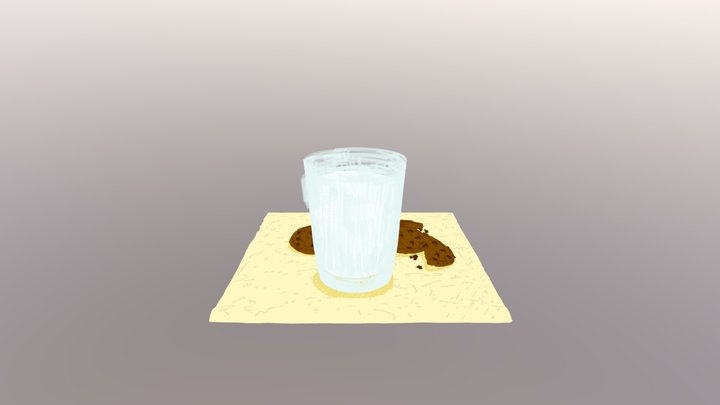 Cookies n Milk 3D Model