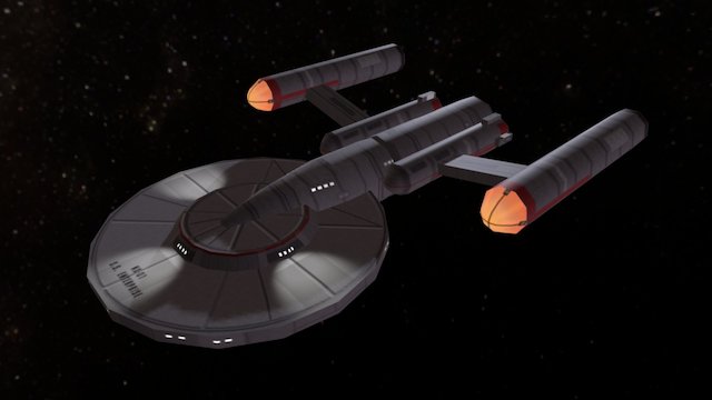 Star Trek Federation Discovery Class 3D Model
