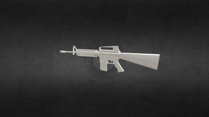Rifle M-4 carbine 3D Model