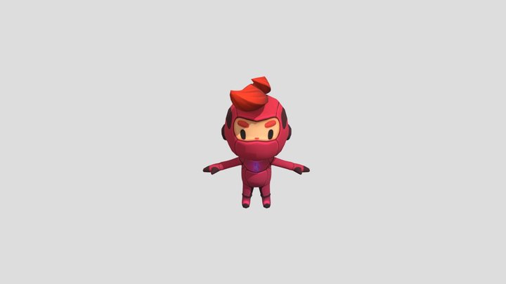 LOW POLY GAME CHARACTER 3D Model