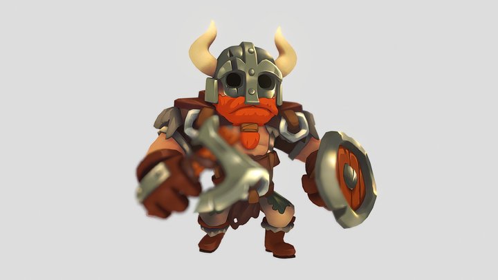 Viking Warlord 3D Model