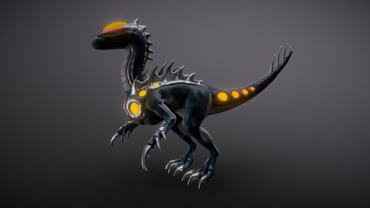 Dinosaur Alien 3D Model