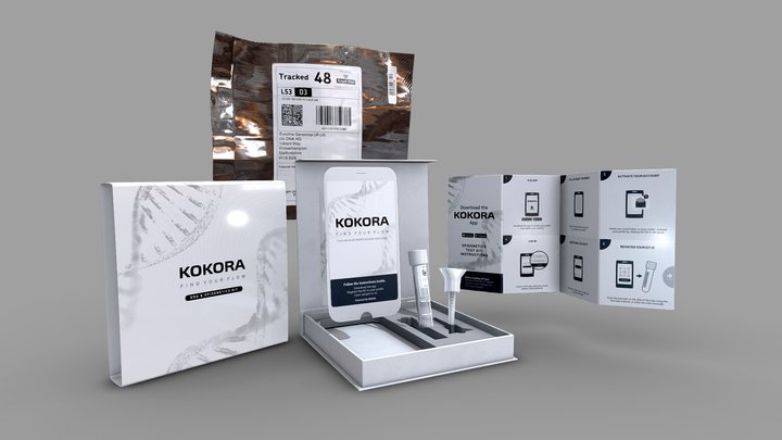 Kokora - DNA & Epigentics Test Kit 3D Model