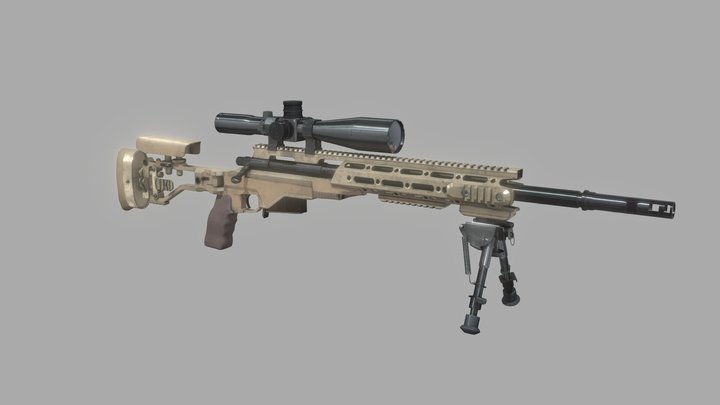 FPS Guns 4K - Sniper 1 3D Model