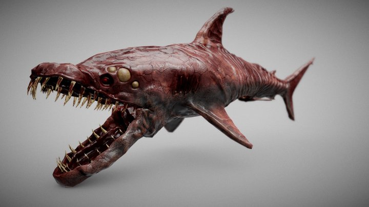 Corrupted Shark 3D Model