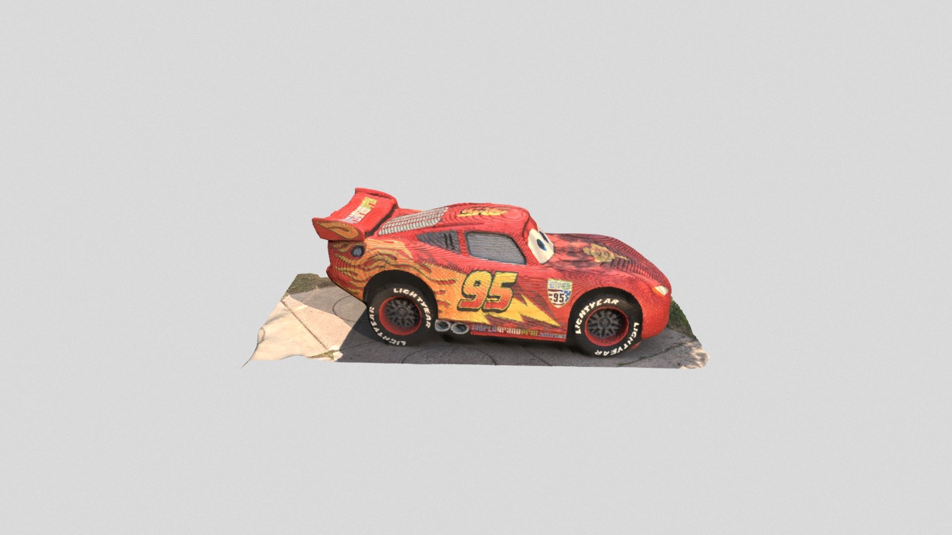 3D model Lightning McQueen 3D model VR / AR / low-poly