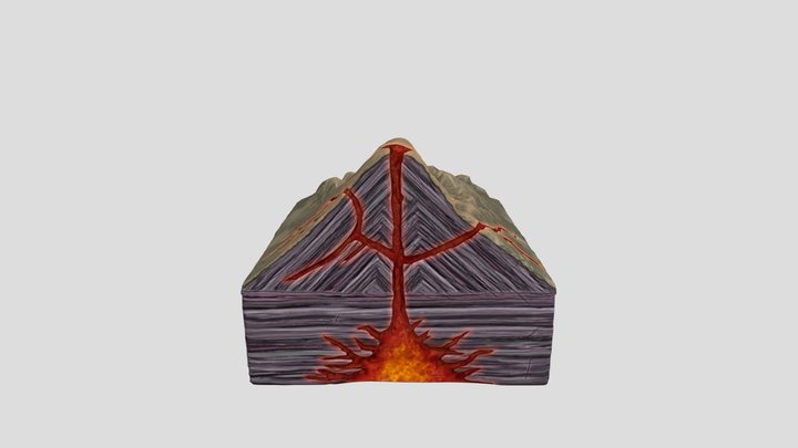Gunung Api 3D Model