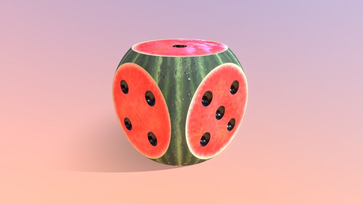 Summertime dice 3D Model