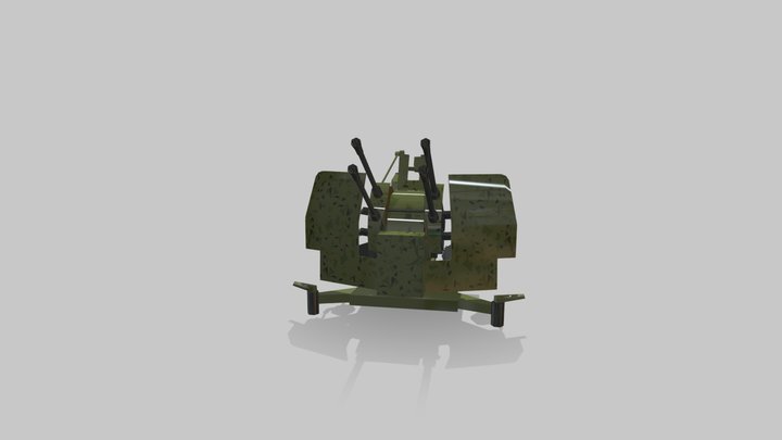 Flakvierling 38 3D Model