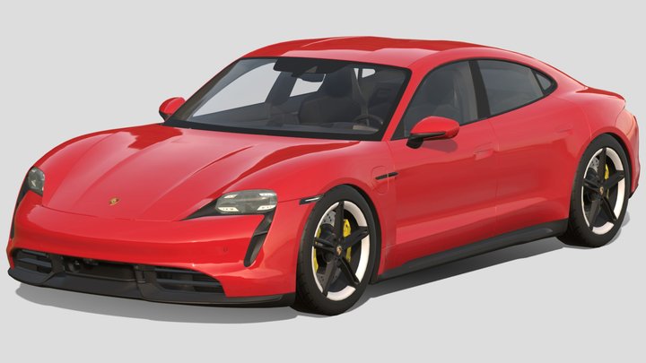 2020 Porsche Taycan Turbo S – Gratis 3D-model STL