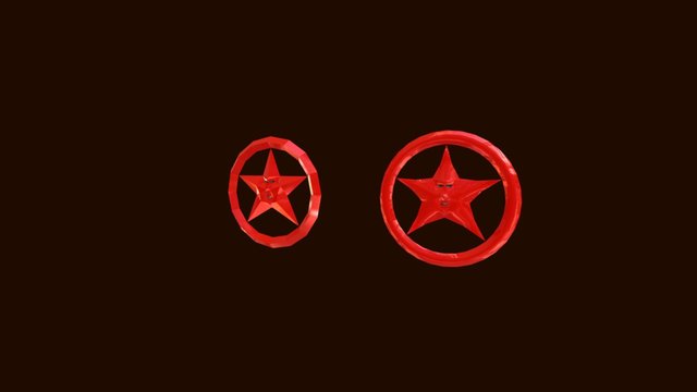 Angry Pentagram 3D Model