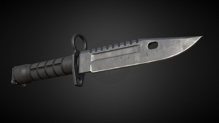 M9 Bayonet (Default) 3D Model
