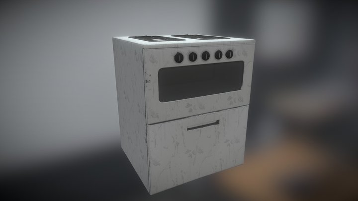 Gas Cooker 3D Model